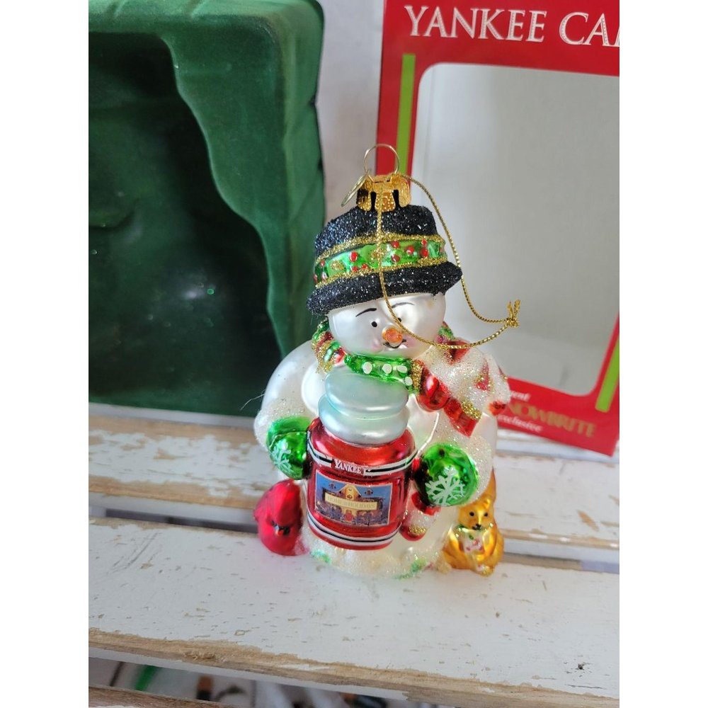 Yankee candle Christopher snowbrite snowman orname